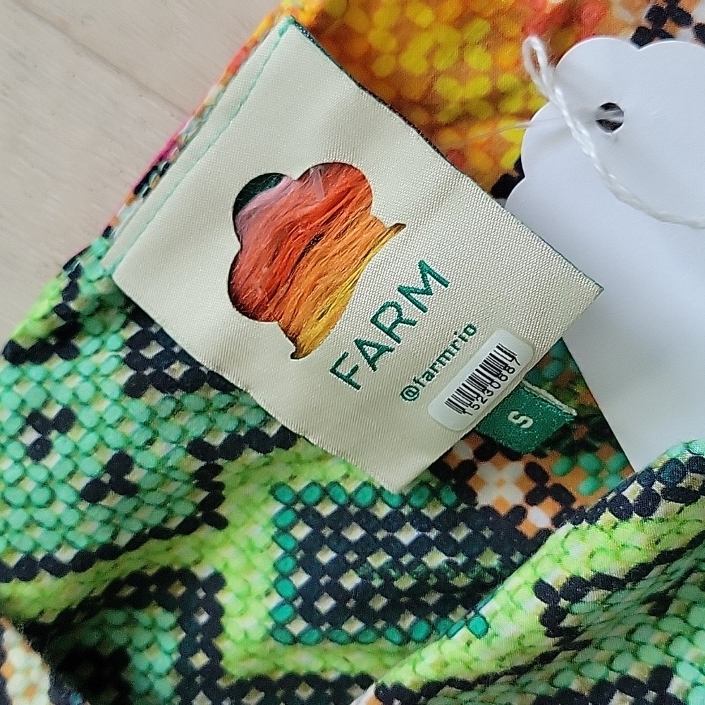 EUC Farm Rio Banana Scarves Midi Dress - Picture 7 of 7